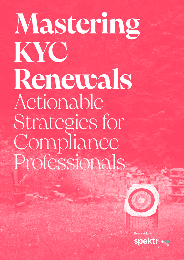 Compliance professional reviewing KYC renewal workflow on a digital platform